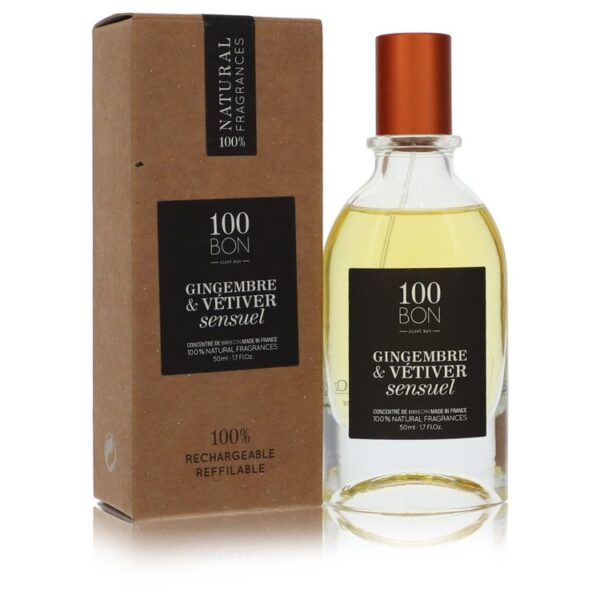 100 Bon Gingembre & Vetiver Sensuel Concentree De Parfum Spray (Unisex Refillable) By 100 Bon - 1.7oz (50 ml)