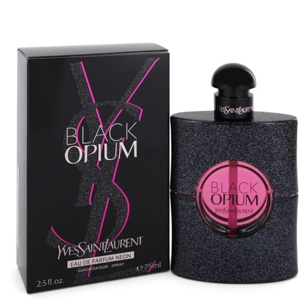 Black Opium Eau De Parfum Neon Spray By Yves Saint Laurent - 2.5oz (75 ml)
