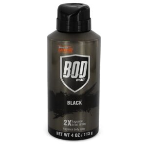 Bod Man Black Body Spray By Parfums De Coeur - 4oz (120 ml)