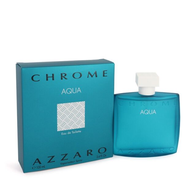 Chrome Aqua Eau De Toilette Spray By Azzaro - 3.4oz (100 ml)
