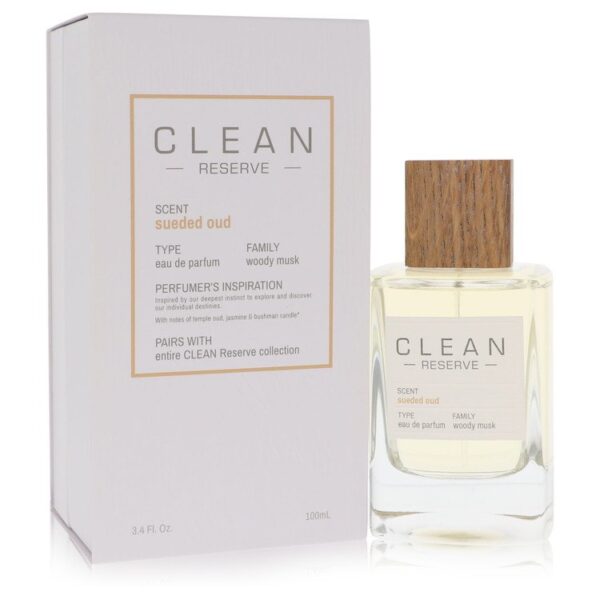 Clean Sueded Oud Eau De Parfum Spray By Clean - 3.4oz (100 ml)