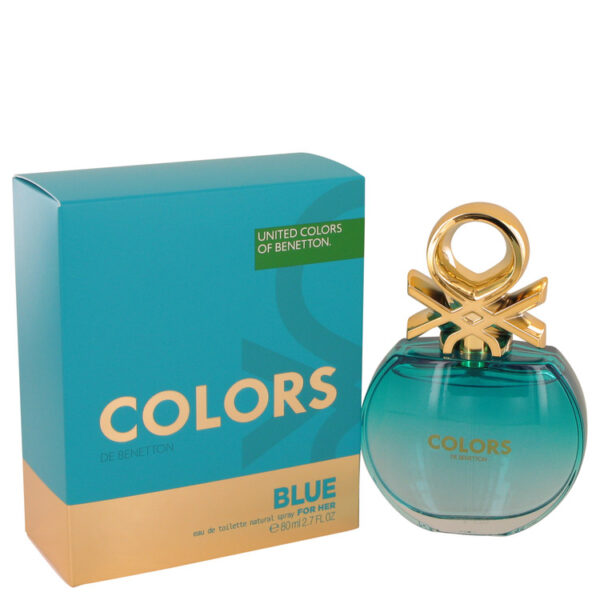 Colors De Benetton Blue Eau De Toilette Spray By Benetton - 2.7oz (80 ml)