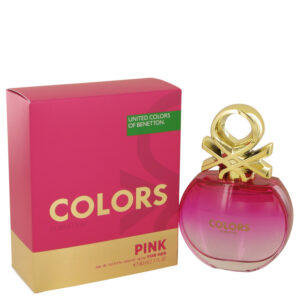 Colors Pink Eau De Toilette Spray By Benetton - 2.7oz (80 ml)