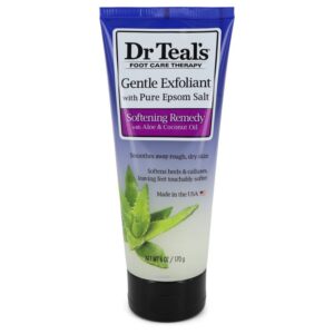 Dr Teal's Gentle Exfoliant With Pure Epson Salt Gentle Exfoliant with Pure Epsom Salt Softening Remedy with Aloe & Coconut Oil (Unisex) By Dr Teal's - 6oz (180 ml)