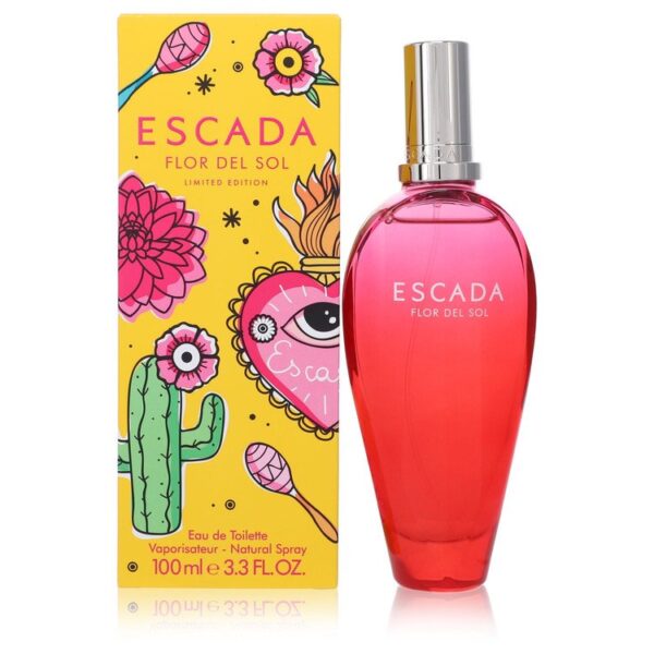 Escada Flor Del Sol Eau De Toilette Spray (Limited Edition) By Escada - 3.4oz (100 ml)