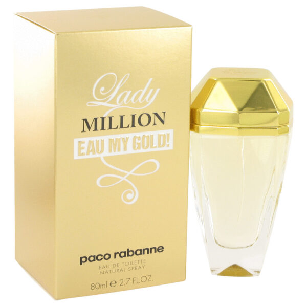 Lady Million Eau My Gold Eau De Toilette Spray By Paco Rabanne - 2.7oz (80 ml)