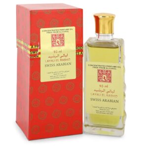 Layali El Rashid Concentrated Perfume Oil Free From Alcohol (Unisex) By Swiss Arabian - 3.2oz (95 ml)