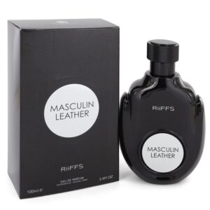 Masculin Leather Eau De Parfum Spray By Riiffs - 3.4oz (100 ml)