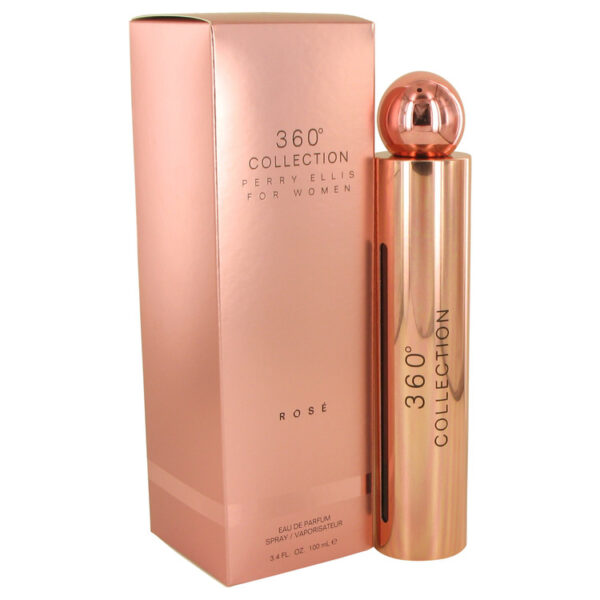 Perry Ellis 360 Collection Rose Eau De Parfum Spray By Perry Ellis - 3.4oz (100 ml)