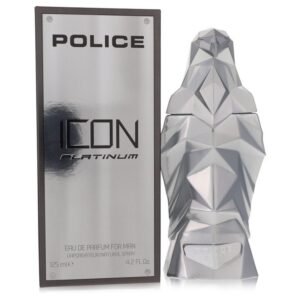 Police Icon Platinum Eau De Parfum Spray By Police Colognes - 4.2oz (125 ml)