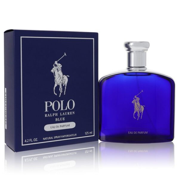 Polo Blue Eau De Parfum Spray By Ralph Lauren - 4.2oz (125 ml)