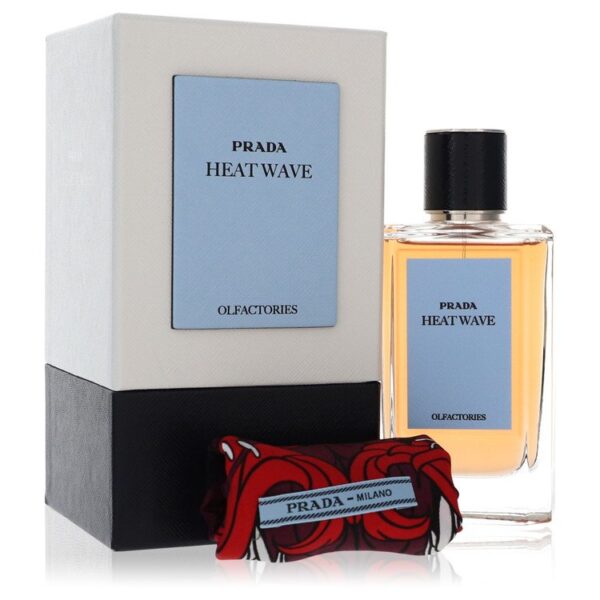 Prada Olfactories Heat Wave Eau De Parfum Spray with Gift Pouch (Unisex) By Prada Set