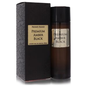 Private Blend Premium Amber Black Eau De Parfum Spray By Chkoudra Paris - 3.4oz (100 ml)