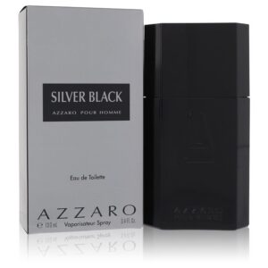 Silver Black Eau De Toilette Spray By Azzaro - 3.4oz (100 ml)