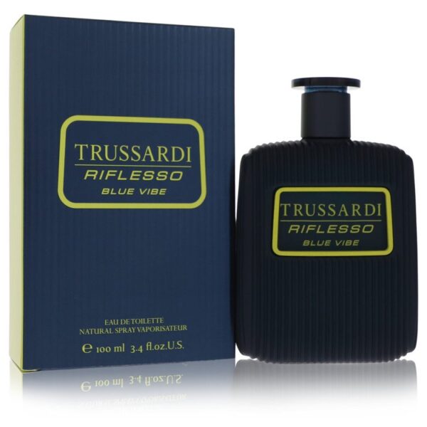 Trussardi Riflesso Blue Vibe Eau De Toilette Spray By Trussardi - 3.4oz (100 ml)
