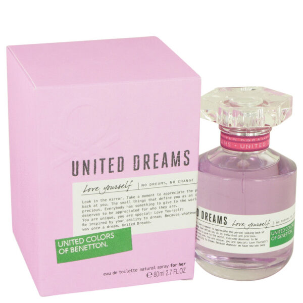 United Dreams Love Yourself Eau De Toilette Spray By Benetton - 2.7oz (80 ml)