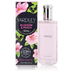 Yardley Blossom & Peach Eau De Toilette Spray By Yardley London - 4.2oz (125 ml)