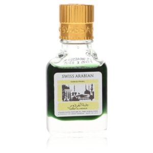 Jannet El Firdaus by Swiss Arabian Concentrated Perfume Oil Free From Alcohol (Unisex Green Attar unboxed) .30 oz for Men
